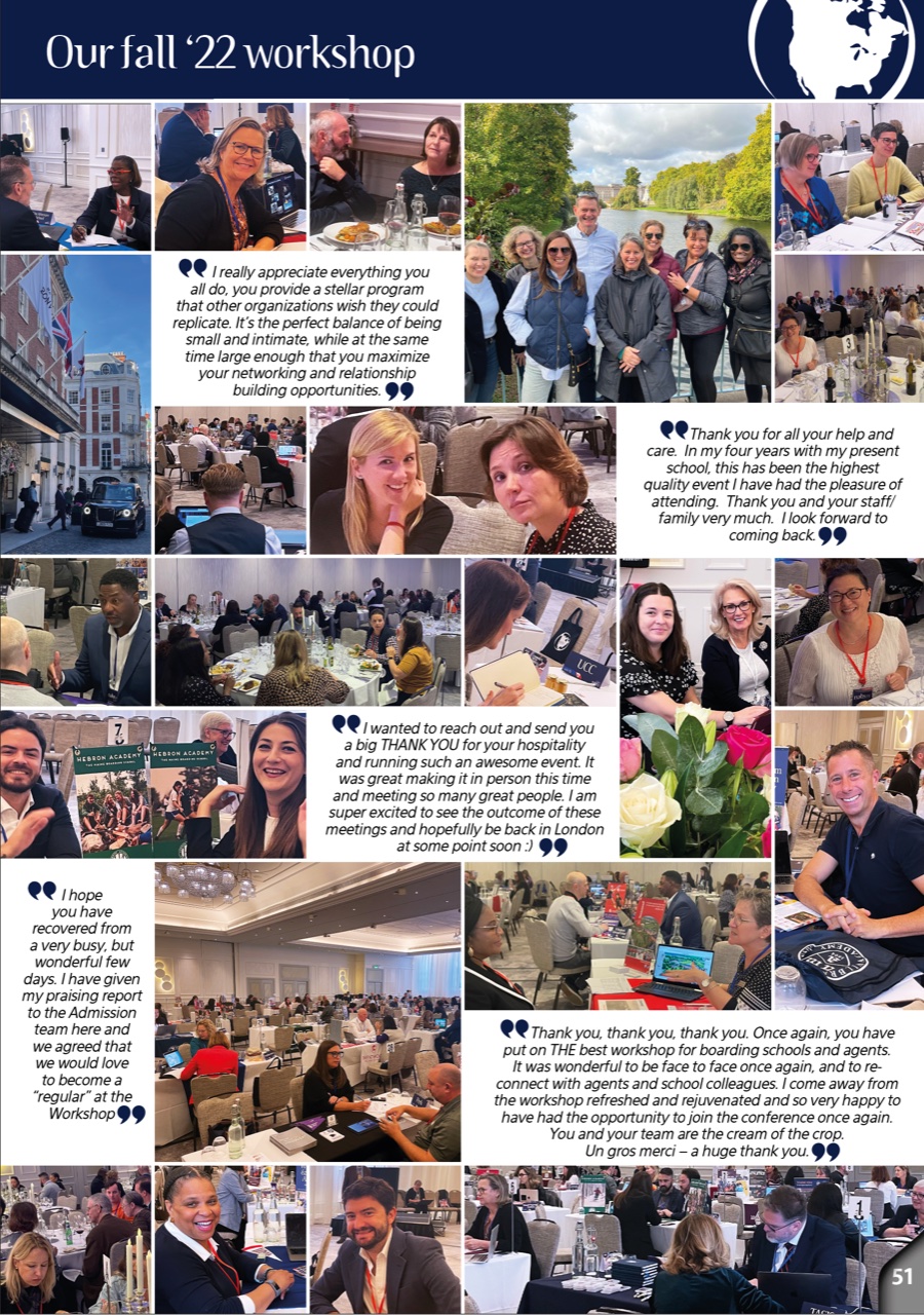 Testimonials and photos from Fall workshop 2022